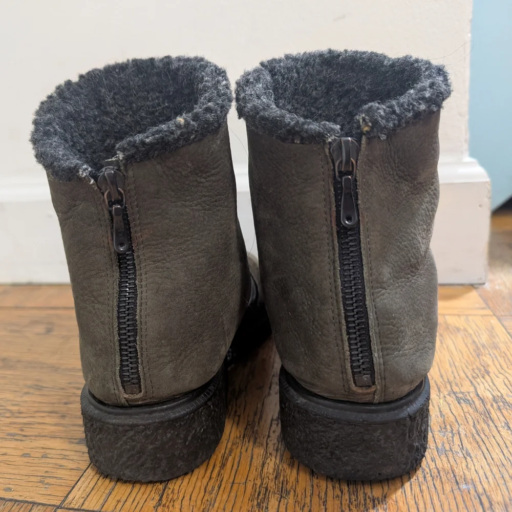 Arche grayish-green Joelys winter boots sz EU 38 US 7.5-8. Excellent condition. - Picture 3 of 5